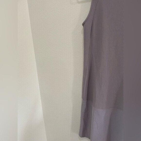 Athleta Ribbed Athleisure Midi Dress Preppy Errands Pastel Tennis Prep Stretch - Picture 8 of 8